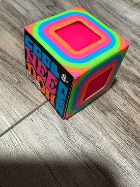 Schylling NeeDoh Cool Cube Pink Sensory Fidget Toy